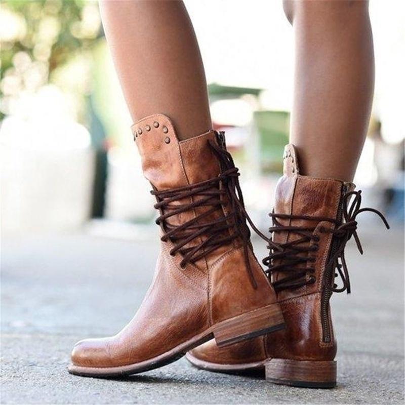 Sophia  Rustic Vintage Riding Boots