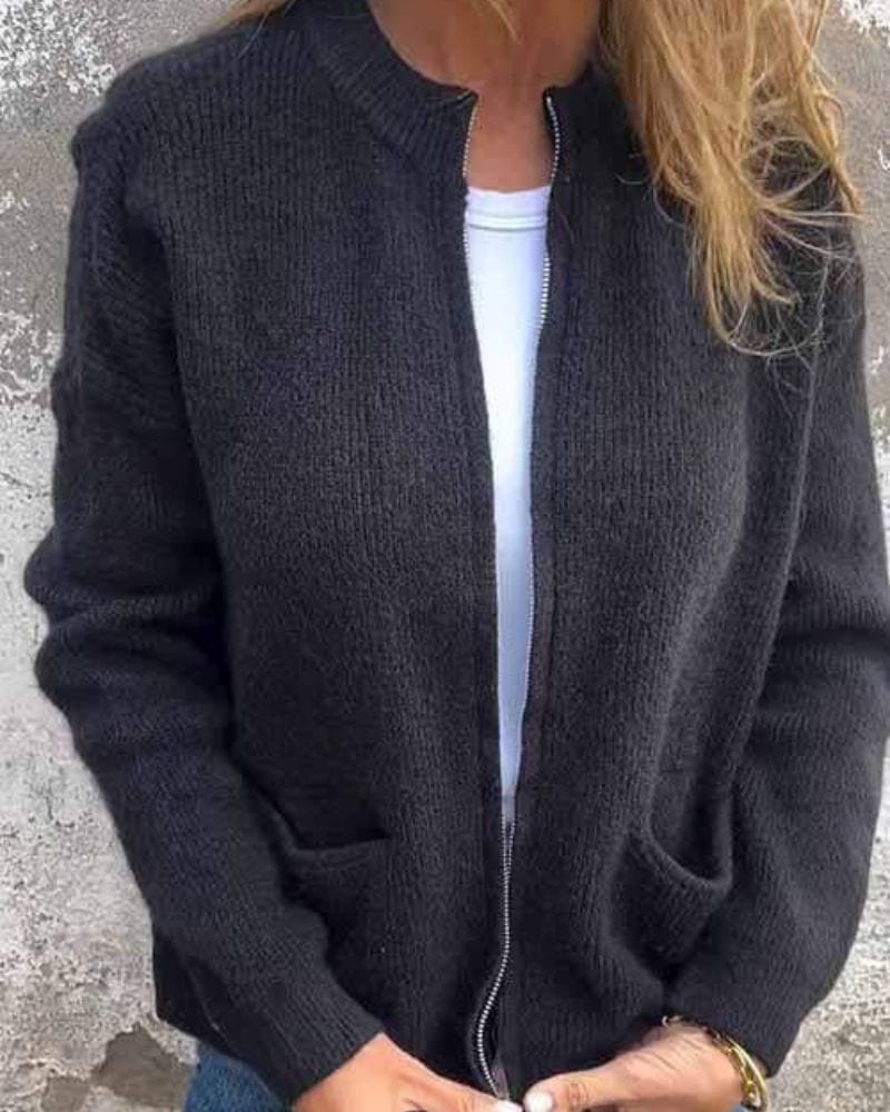 Rhea Everyday Zip Cardigan