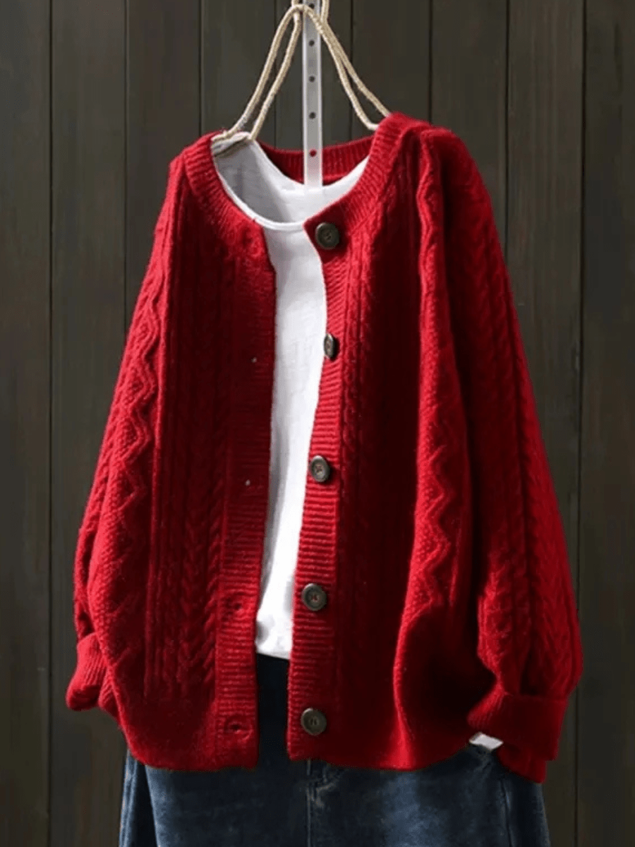 Nora Evergreen Cardigan