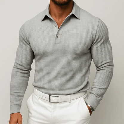Miles Textured Stretch Polo