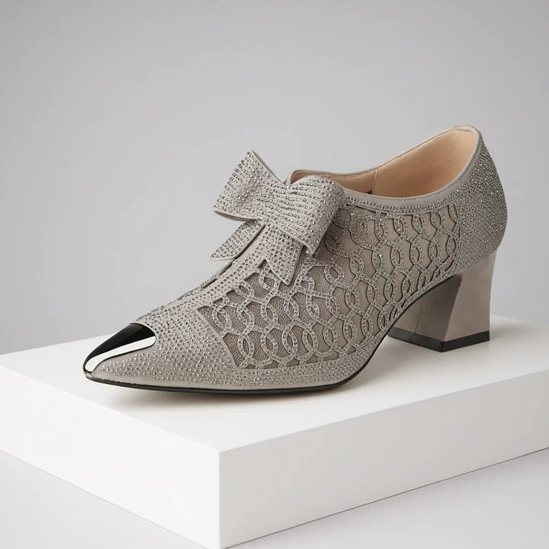 Zara Embellished Bow Pumps