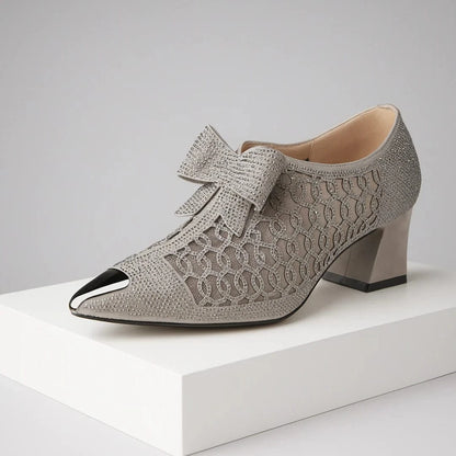 Zara Embellished Bow Pumps