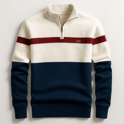 Atlas Two-Tone Zip Pullover