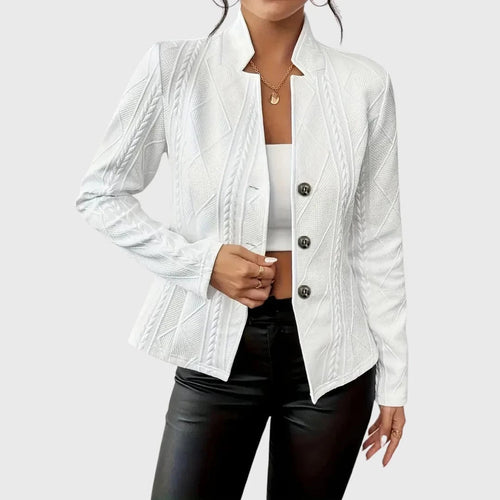 Ava Cable-Knit Blazer