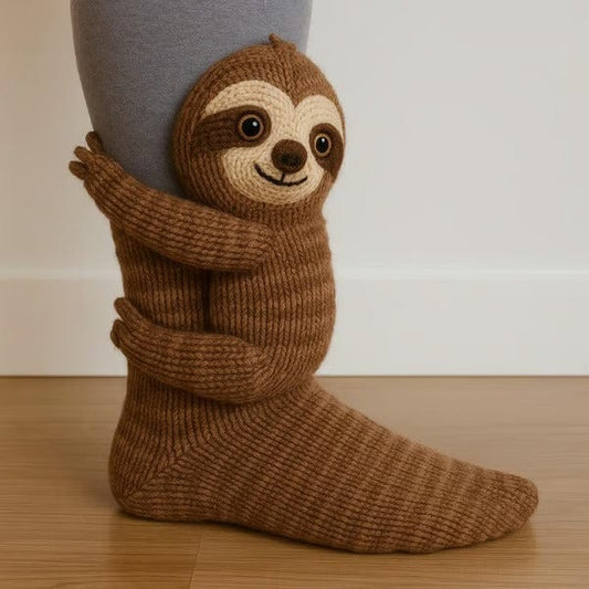 Furry Friends Knit Socks