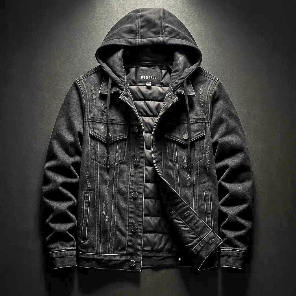 Orion Fade-Wash Puffer Trucker