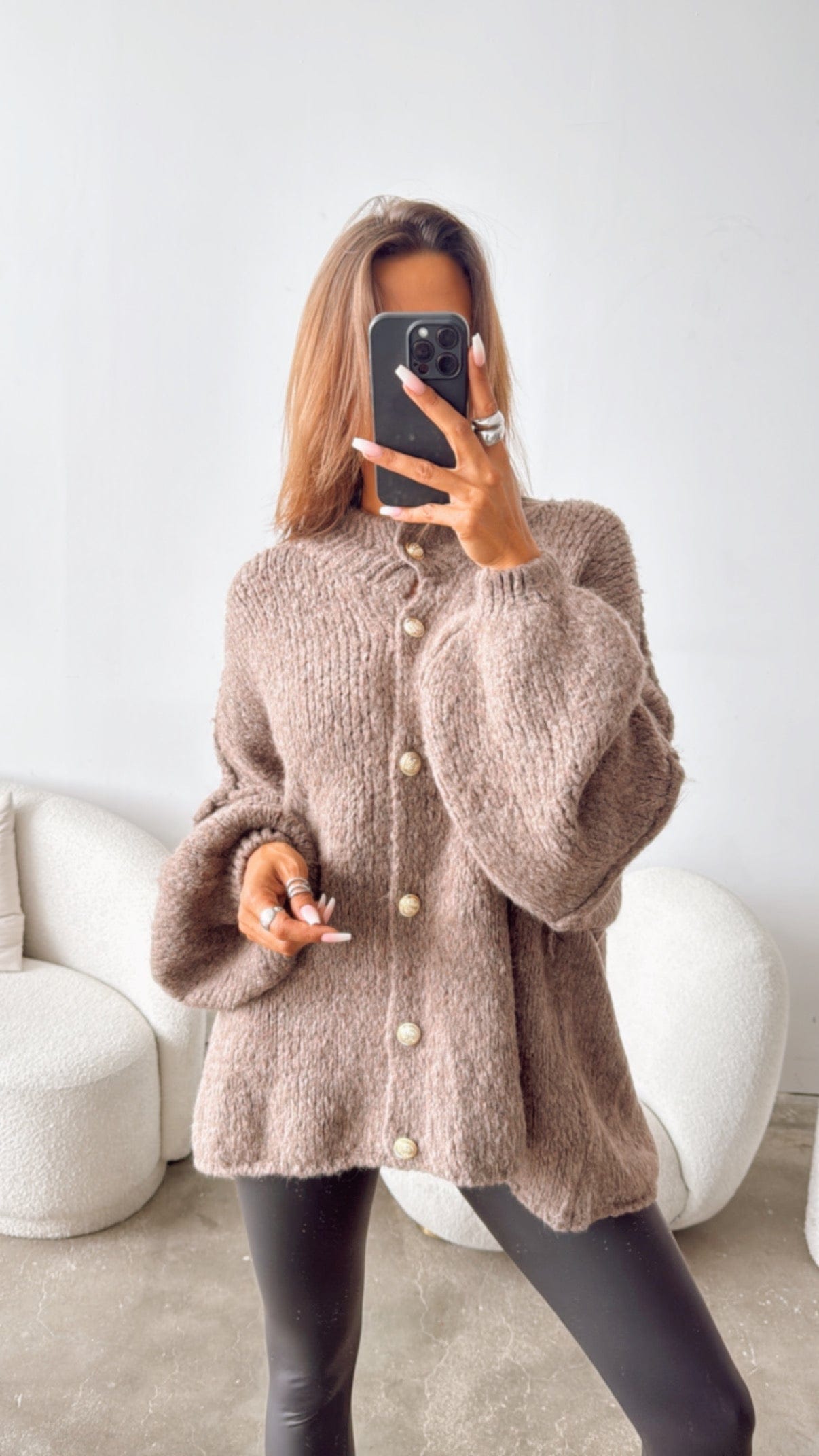 Isla Luxe Button-Up Cardigan