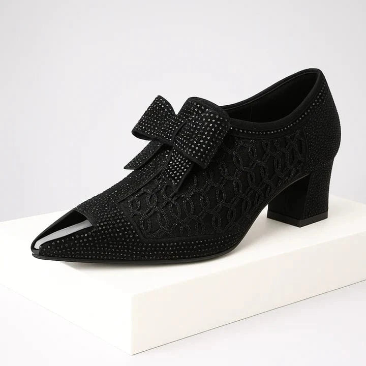 Zara Embellished Bow Pumps