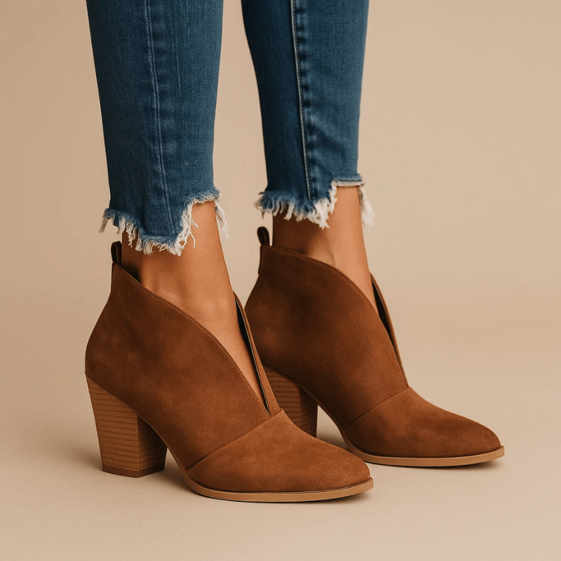 Isla Open-Toe Chic Booties
