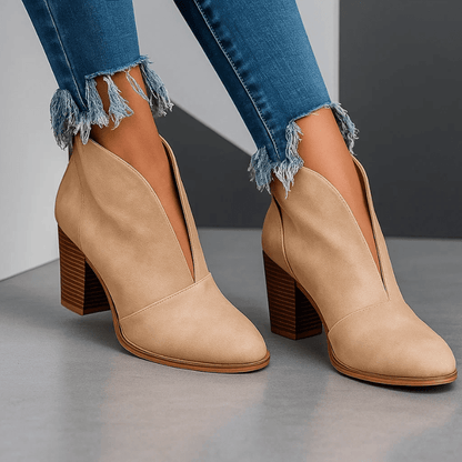 Isla Open-Toe Chic Booties