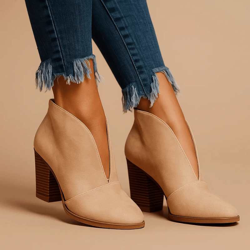 Isla Open-Toe Chic Booties