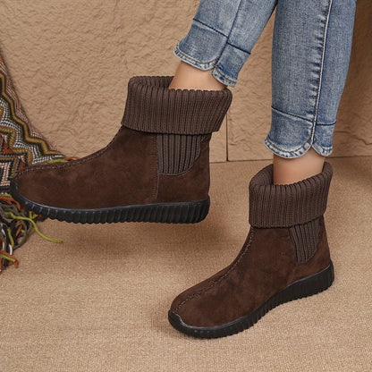 Isla Suede Fold-Top Bootie