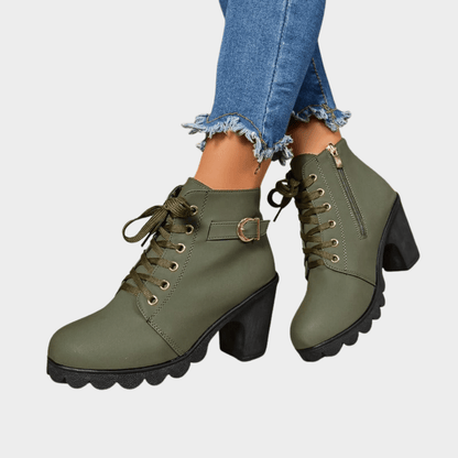 Amelia Square Toe Ankle Boots