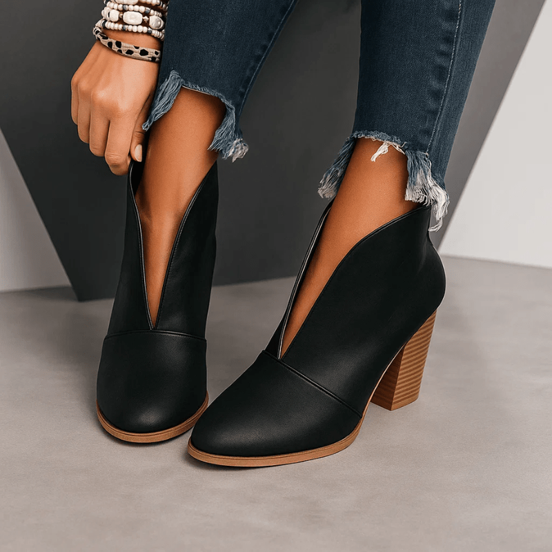 Isla Open-Toe Chic Booties