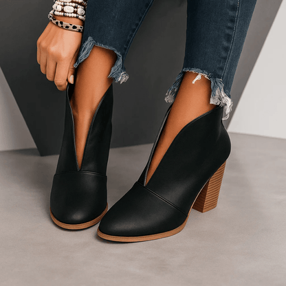 Isla Open-Toe Chic Booties
