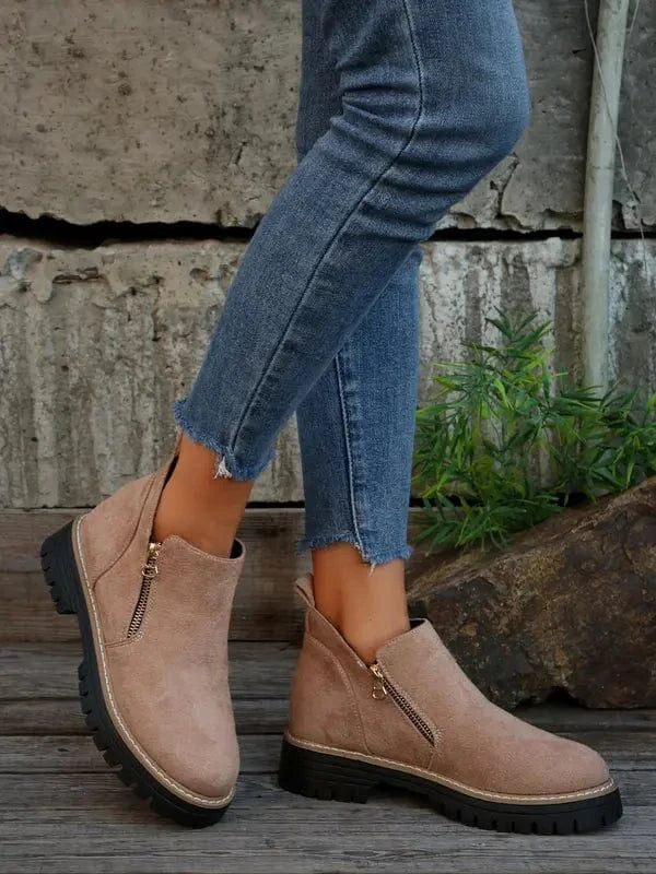 Mila Zip-Heel Booties
