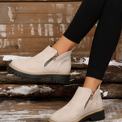 Mila Zip-Heel Booties