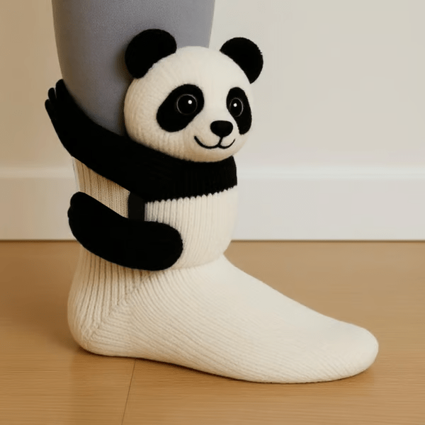 Furry Friends Knit Socks