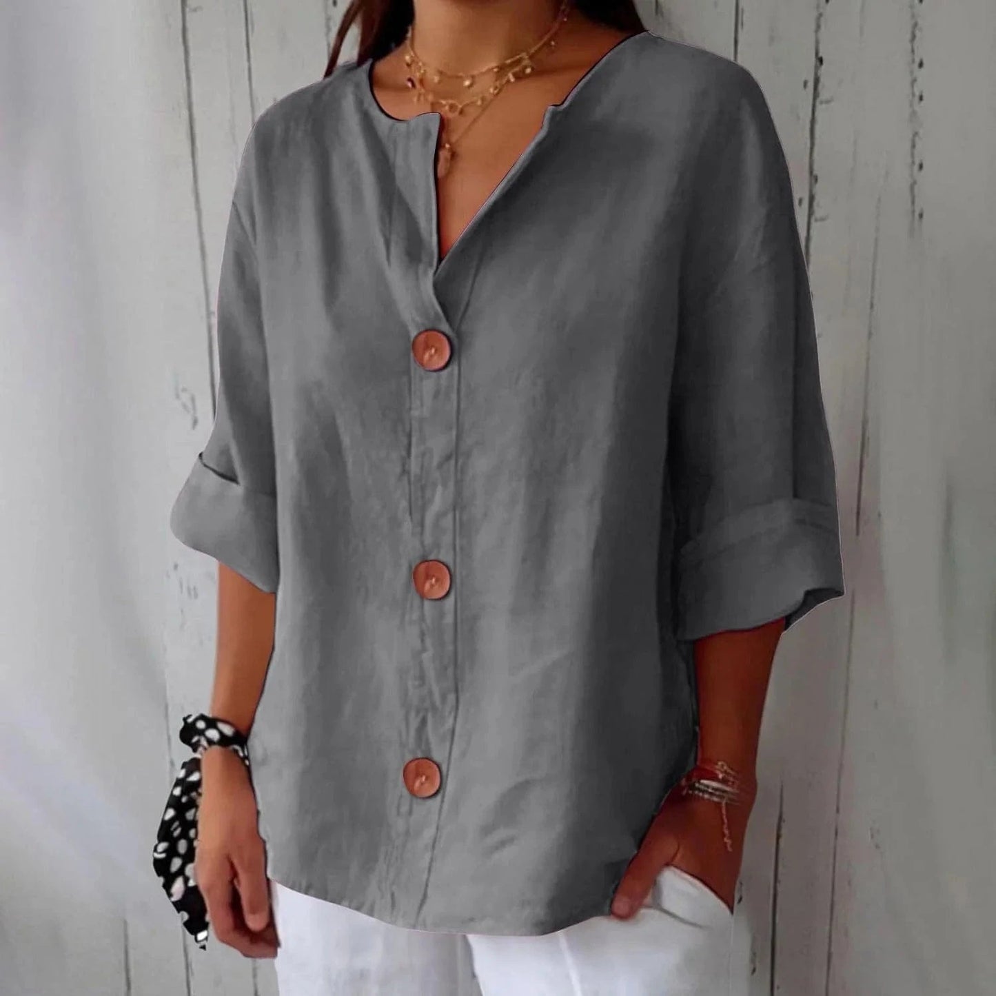Vera Breezy Linen Shirt