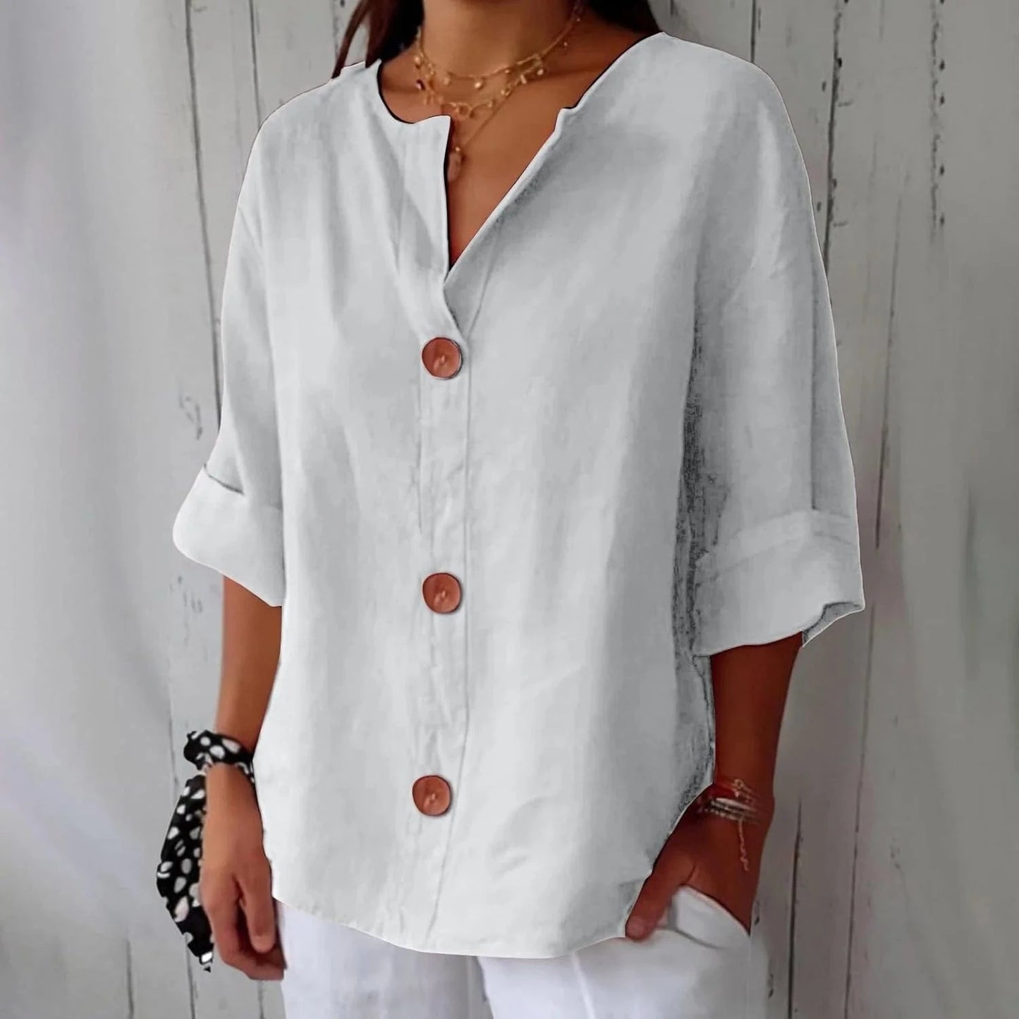Vera Breezy Linen Shirt