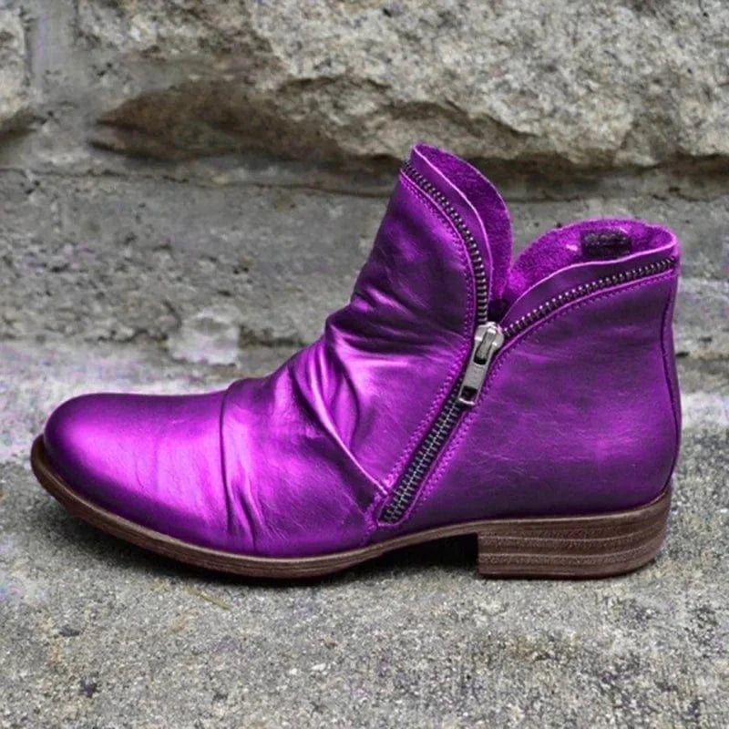 Camille Artisan Zip Bootie