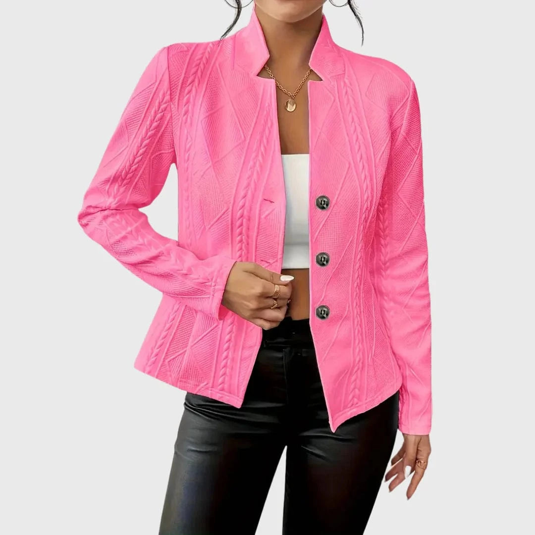 Ava Cable-Knit Blazer