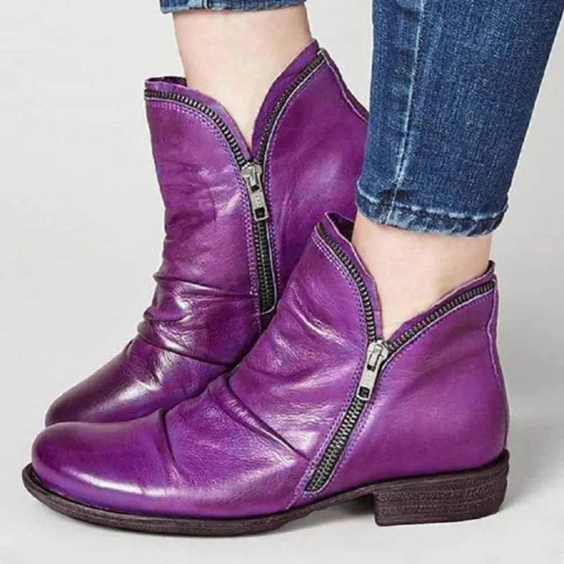 Camille Artisan Zip Bootie