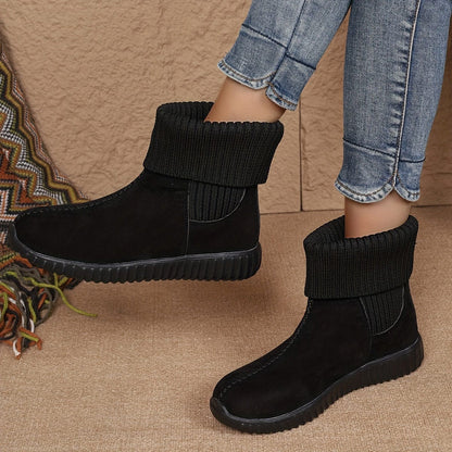 Isla Suede Fold-Top Bootie