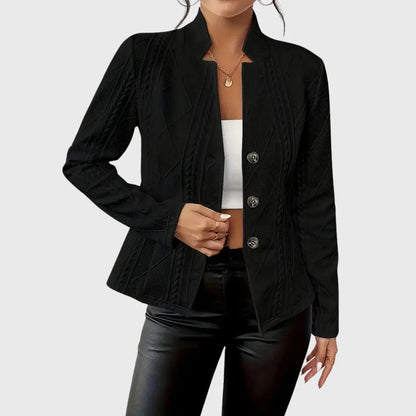 Ava Cable-Knit Blazer