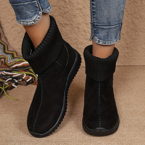 Isla Suede Fold-Top Bootie