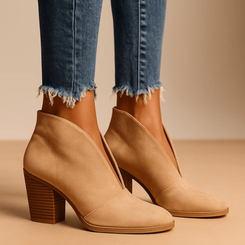 Isla Open-Toe Chic Booties