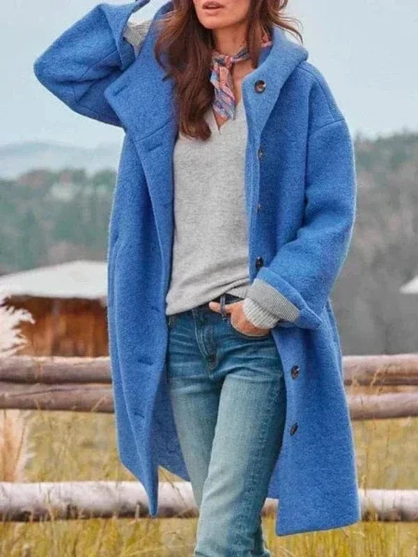 Elora Wool Hooded Coat