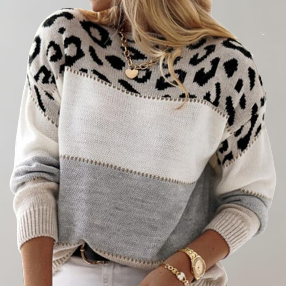 Tessa Wild-Mix Knit Pullover