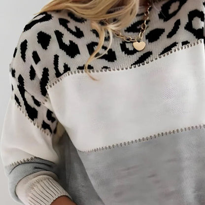 Tessa Wild-Mix Knit Pullover