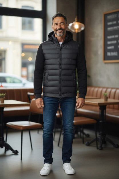 Jaxon Puffer Knit Jacket