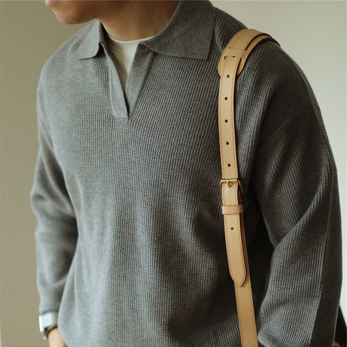 Nolan Open-Collar Knit