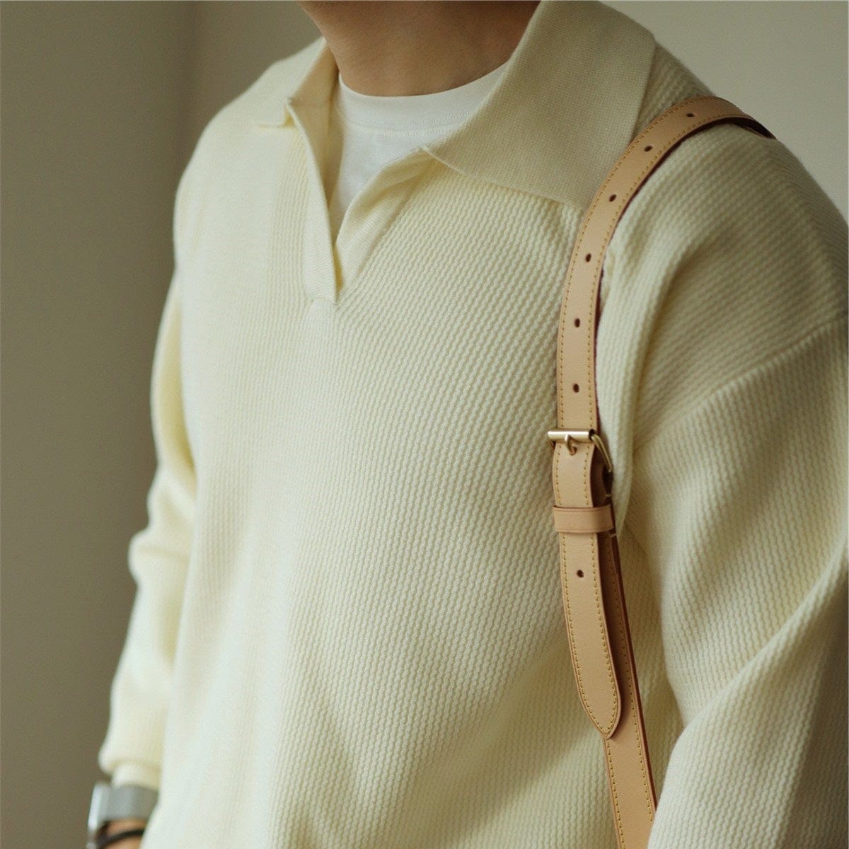 Nolan Open-Collar Knit