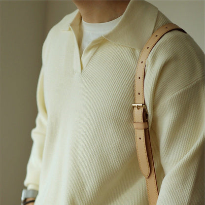 Nolan Open-Collar Knit