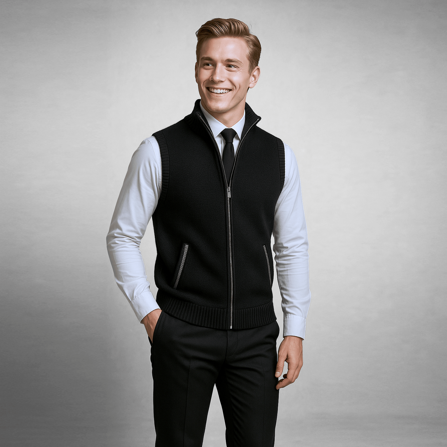 Harlan Marled Zip Gilet