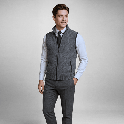 Harlan Marled Zip Gilet