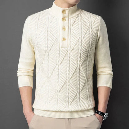 Alden Ribbed Henley Sweater