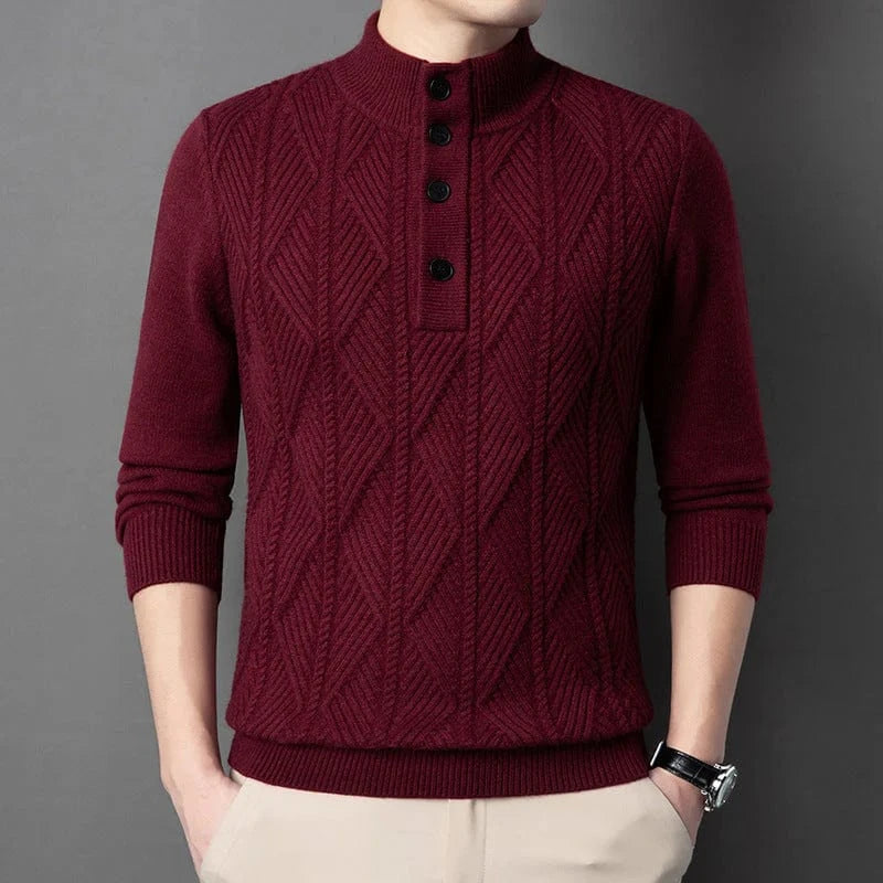 Alden Ribbed Henley Sweater