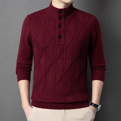 Alden Ribbed Henley Sweater