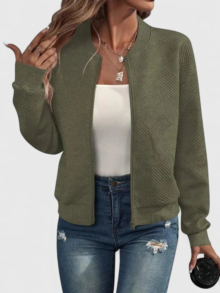 Tessa Luxe Zip Bomber