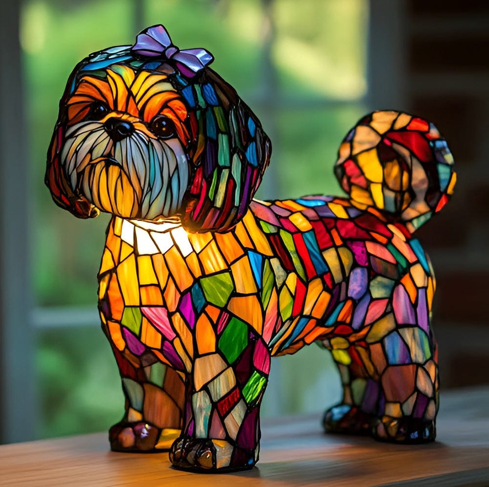 Bella Bow Shih Tzu Glow Lamp