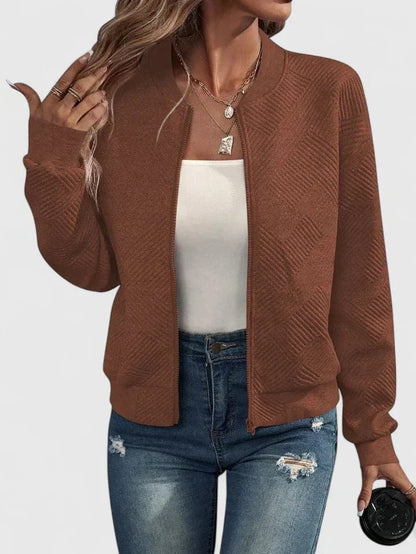 Tessa Luxe Zip Bomber