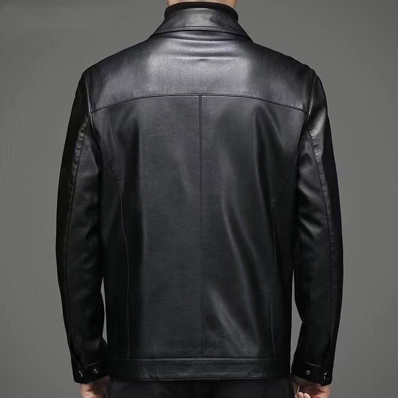 Harry Quilted Detail Leather Jacket
