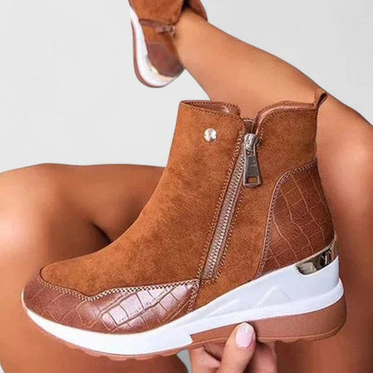 Elise Wedge Croc Boots