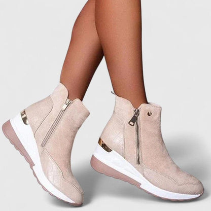 Elise Wedge Croc Boots