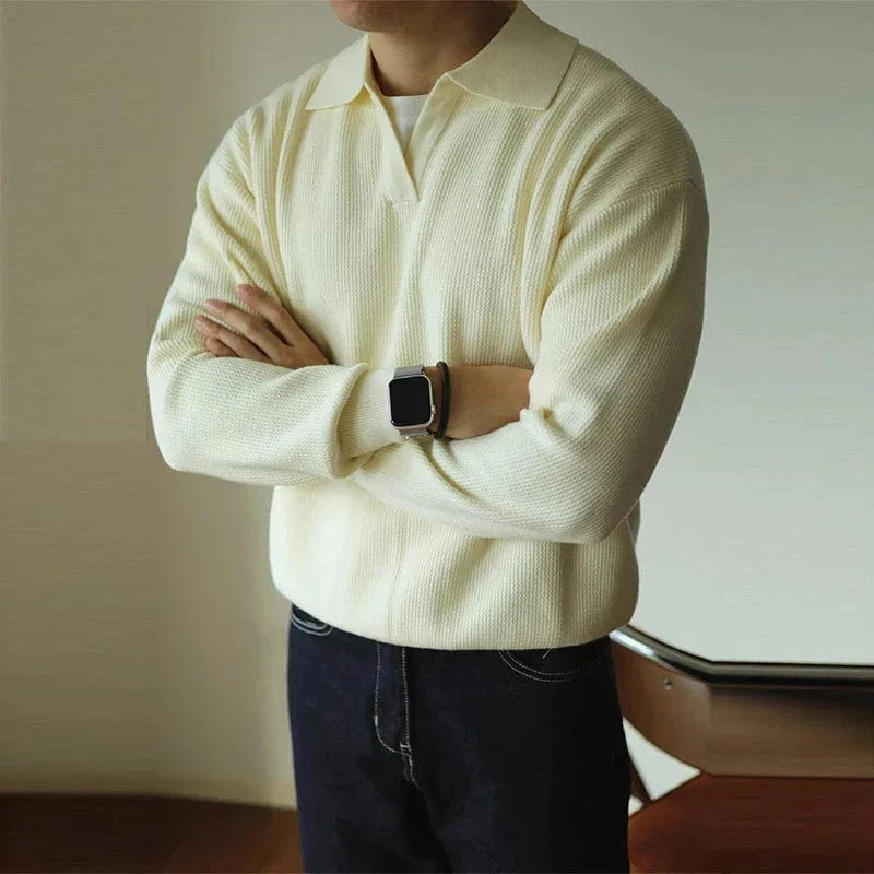 Nolan Open-Collar Knit